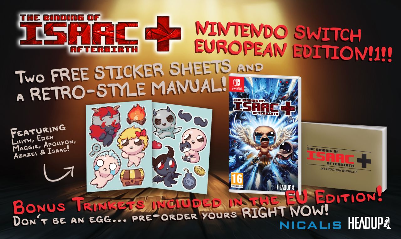 The Binding of Isaac Afterbirth+ Switch