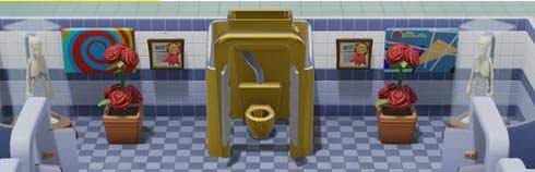 Two Point Hospital - Goldene Toilette