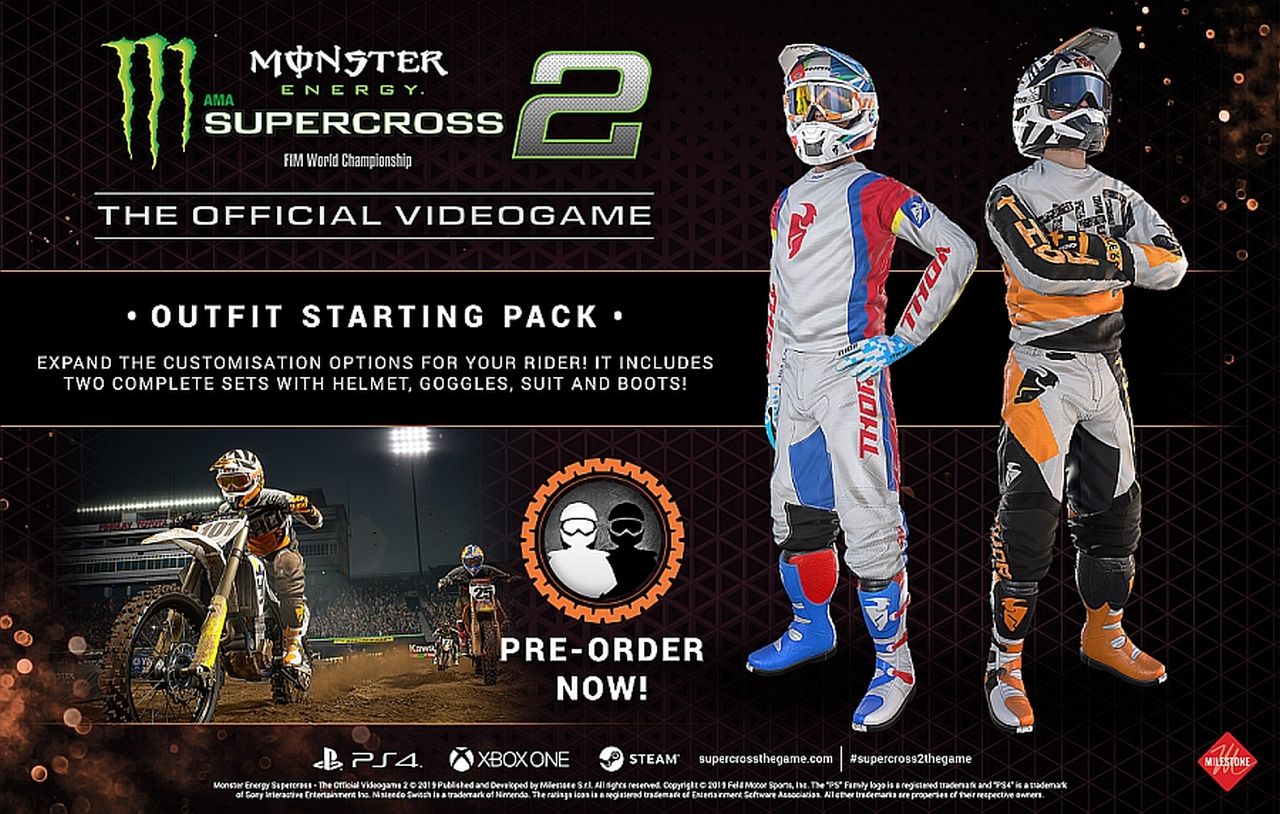 Monster Energy Supercross - The Official Videogame 2 - Outfit Starting Pack