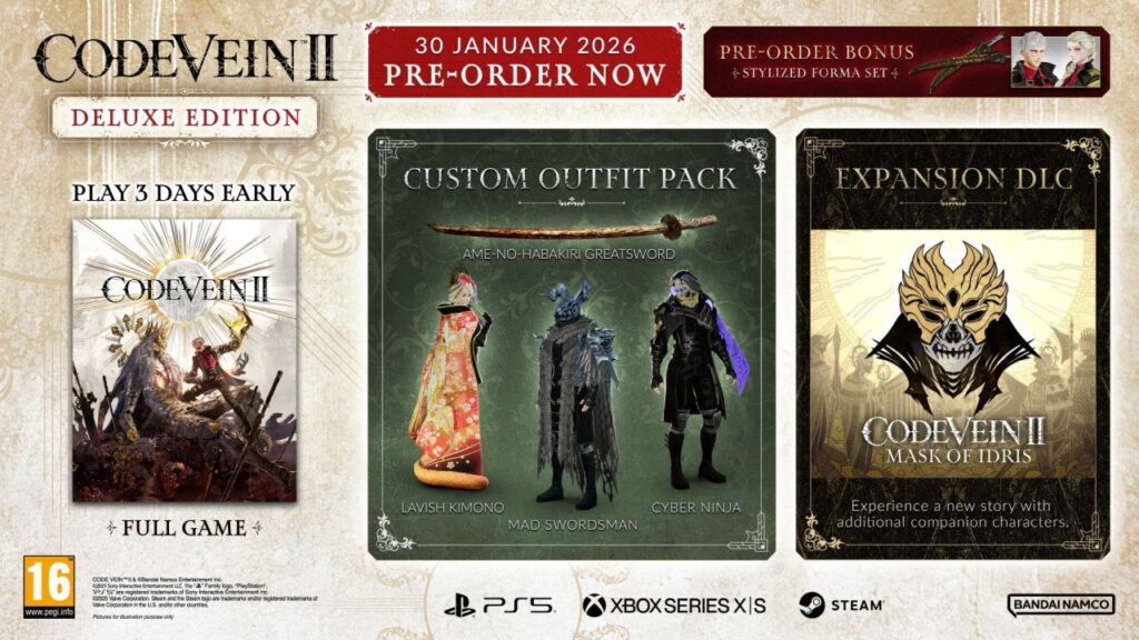 Code Vein 2 Deluxe Edition